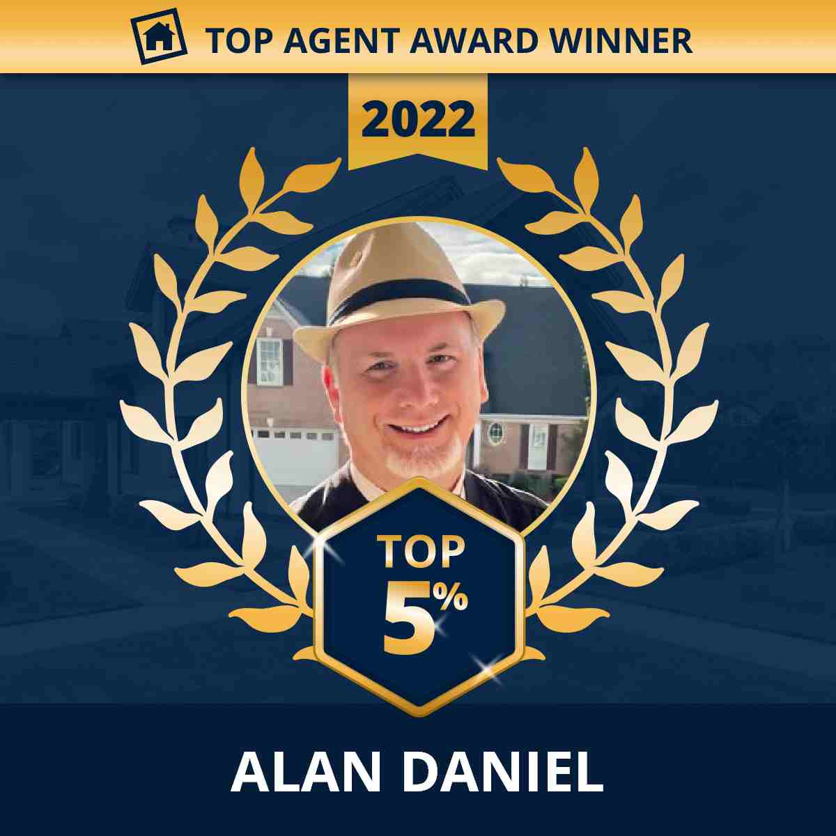 Top Agent Award Winner 2022 Alan Daniel